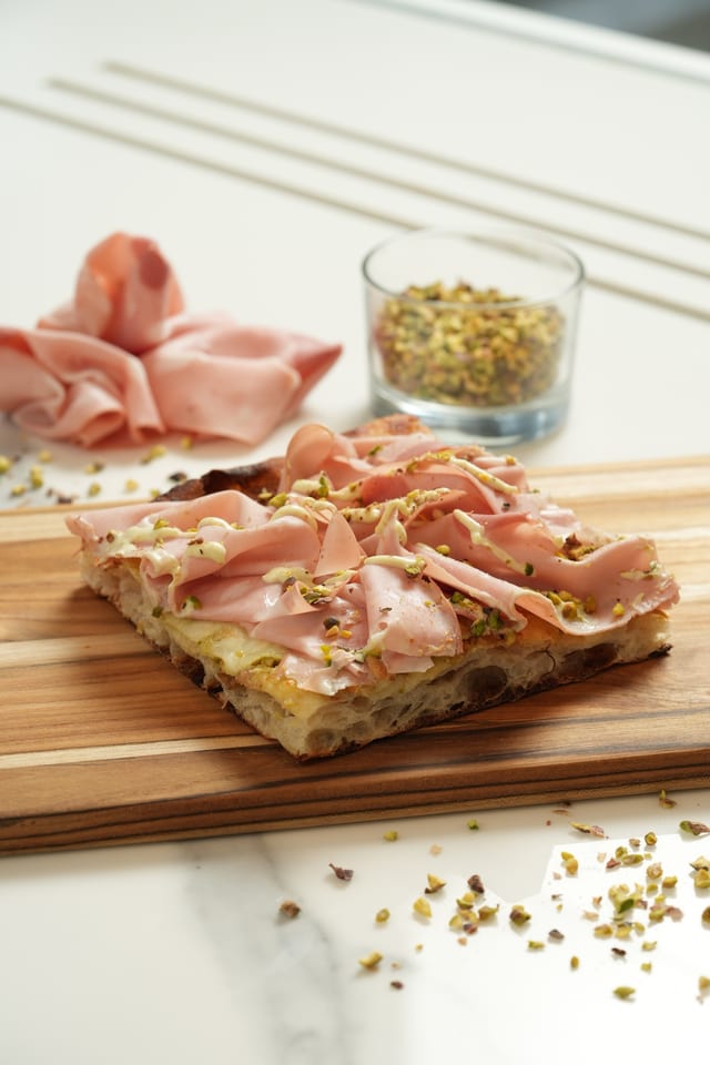 Mortadella Pizza.