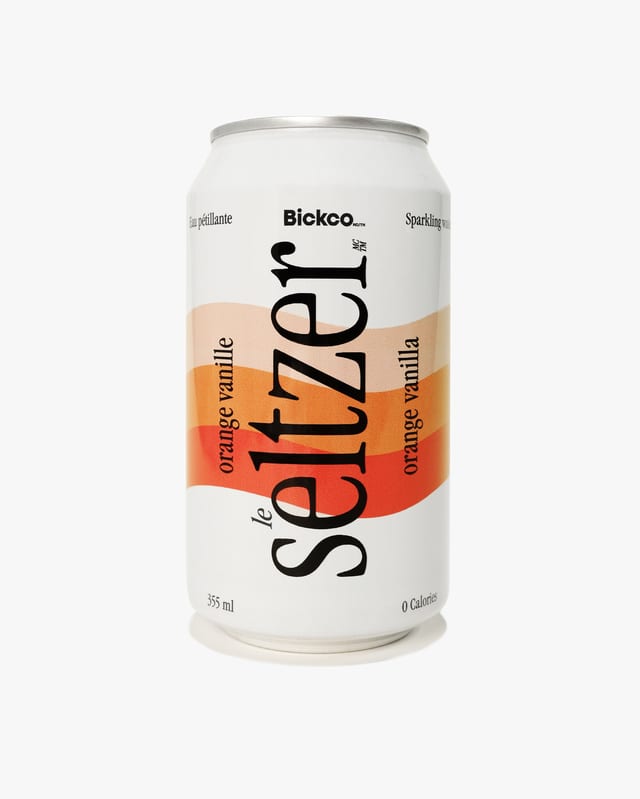 Le Seltzer Orange Vanilla.